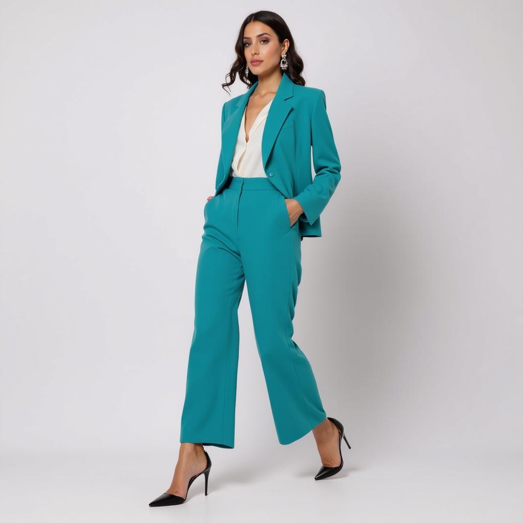 Green Two Piece Women