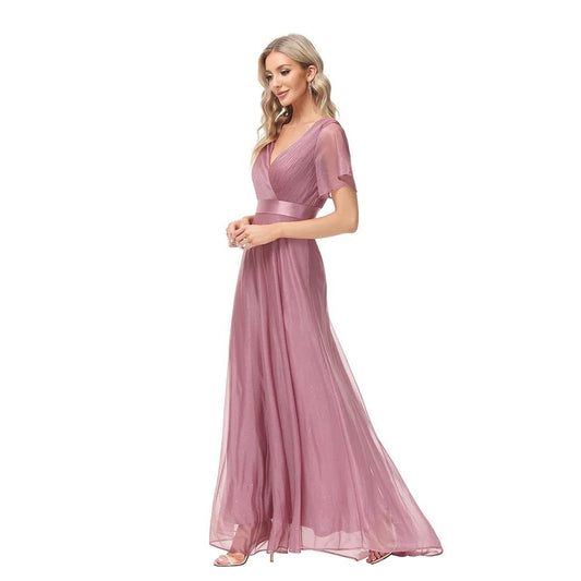 Elegant Pink Evening Dress