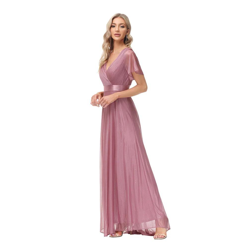 Elegant Pink Evening Dress