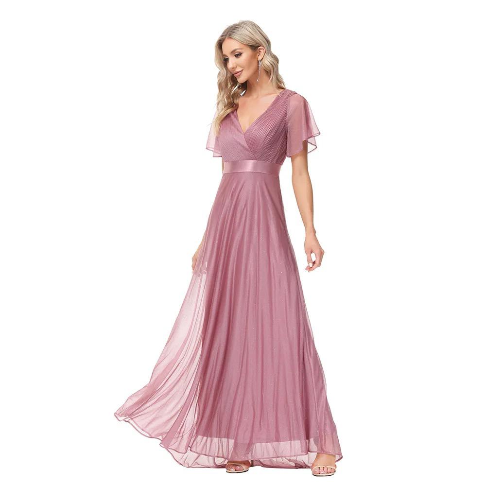 Elegant Pink Evening Dress